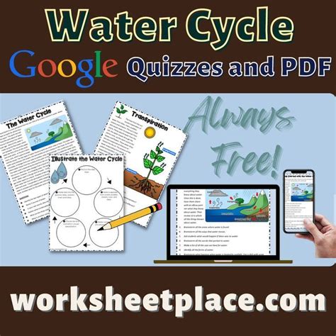 Water Cycle Digital and Printable Teaching Activities | Water cycle ...