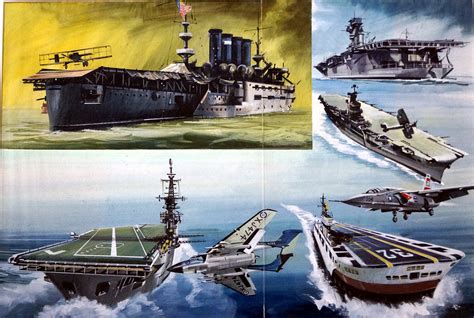 The Story Of The Aircraft Carrier Original Signed By Roy Cross At