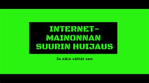 Suuri internetmainonnan huijaus ja kuinka ostat mediatilaa halvemmalla ...