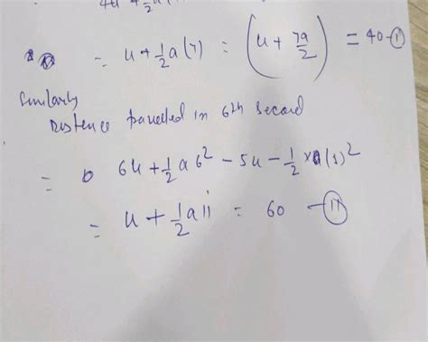 For A Body Moving With Uniform Acceleration And Traveling Min