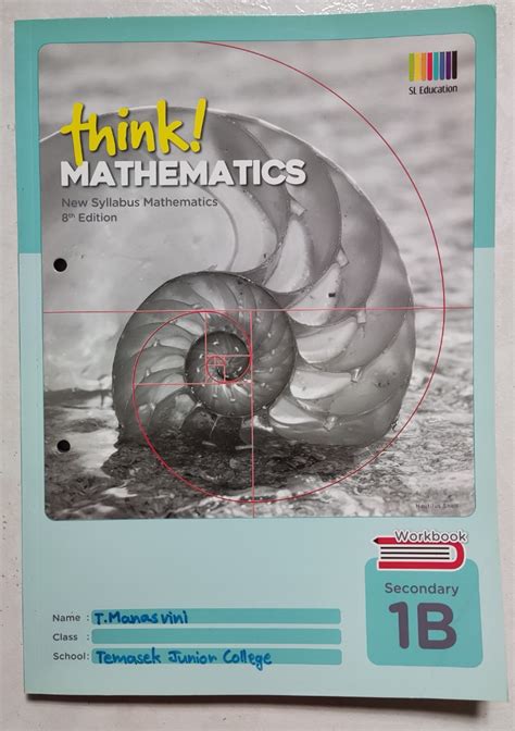 Think Mathematics Workbook B Secondary New Syllabus Mathematics Th