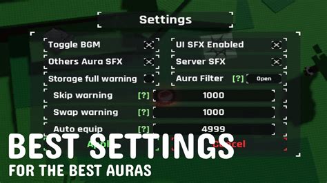 The BEST SETTINGS Right Now For The RAREST AURAS In Sols RNG YouTube