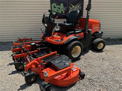 100 Kubota F3990 Front Mount Commercial Mower 4x4 39hp Diesel Low Hours Lawn Mowers For