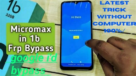 Micromax B Frp Bypass Micromax In B Hard Reset Without Pc Youtube