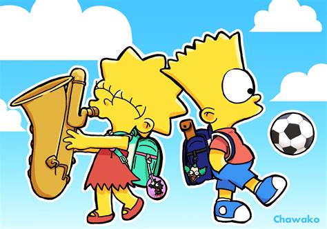 Bart Simpson Lisa Simpson Krusty The Clown And Scratchy The