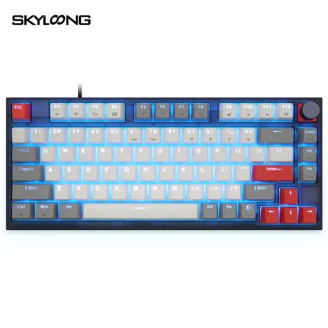 Skyloong Gk Rgb Wired Hot Swappable Programmable Knob Mechanical Keyboard Optical Version