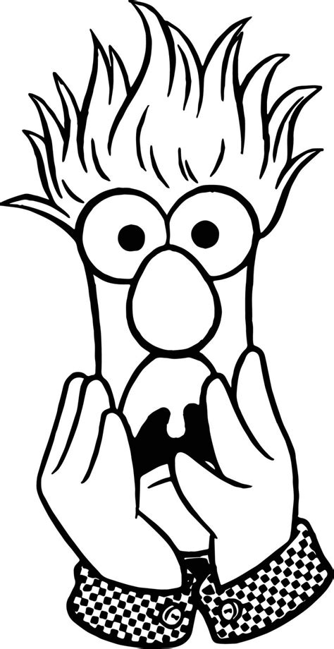 The Muppets Muppets Beaker Fear Coloring Pages Wecoloringpage