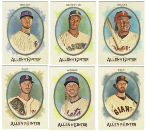 2017 Topps Allen Ginter Hot Box Foil Parallel Cards Choose Card