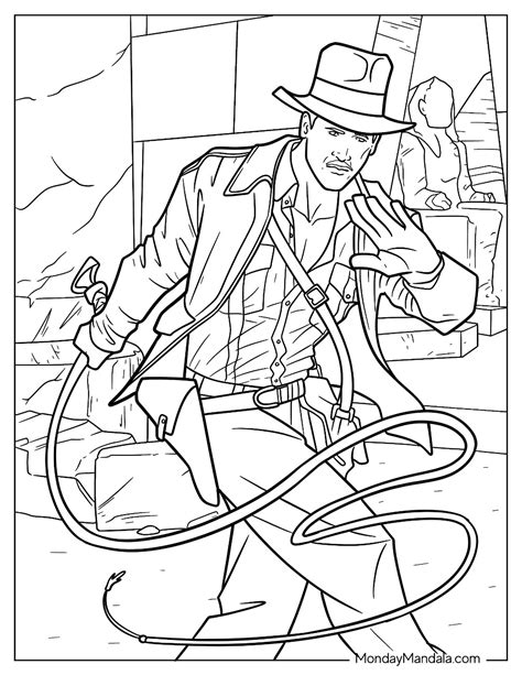 20 Indiana Jones Coloring Pages Free Pdf Printables