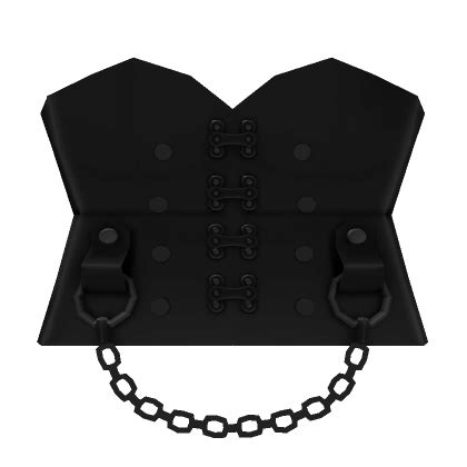 Goth Black Corset With Chains Roblox Item Rolimon S