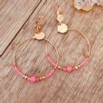 Boucles D Oreilles Chlo Corail Gwapita