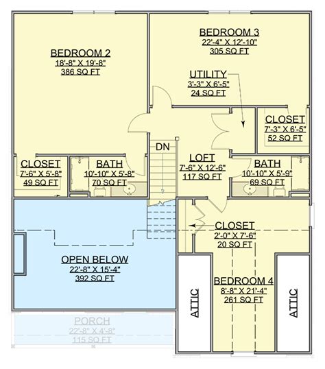 4 Bed Traditional Country House Plan With 2 Car Garage 2670 Sq Ft