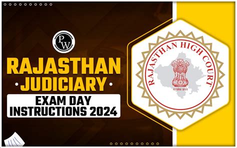 Rajasthan Judiciary Exam Day Instructions 2024 Preparation Tips