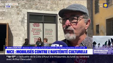 Nice les acteurs de la culture manifestent contre les coupes budgétaires