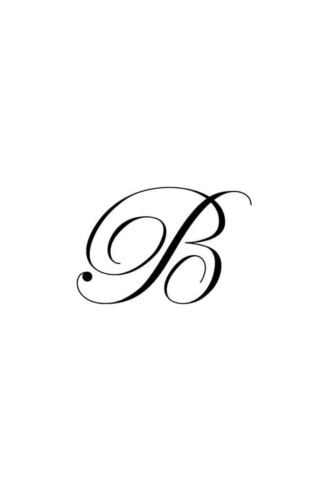 Free Cursive Letters Printable Royal Fancy Capital B