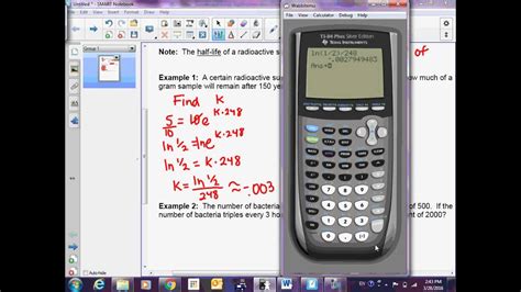 Precalculus 10 7 Exponential Growth And Decay 2016 Youtube