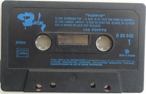 Poppys Poppys 1971 カセットテープ Barclay CDandLP Id 2415019700