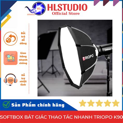 Softbox Bát Giác Thao Tác Nhanh Triopo K90 Ngàm Bowen HL Studio