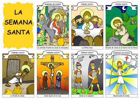 Hermosos Dibujos Cat Licos Semana Santa Ni Os Historias De La Biblia