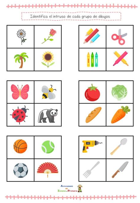 Estimulaci N Cognitiva Localiza El Dibujo Intruso Actividades Para