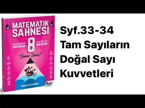 Sinif Matemat K Sahnes S Tam Sayilarin Do Al Sayi Kuvvetler