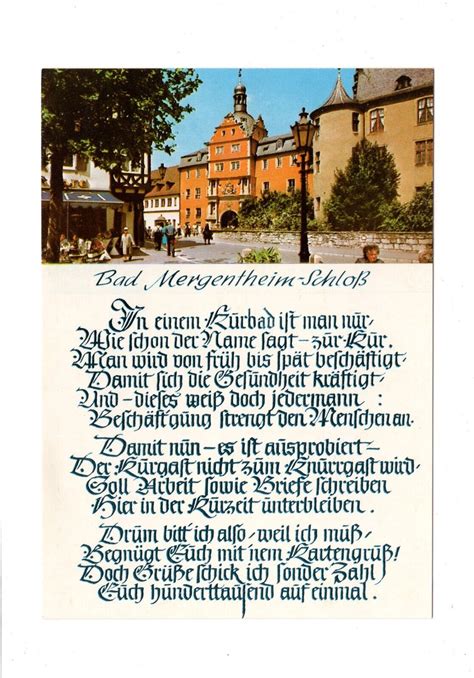 Ak Ansichtskarte Bad Mergentheim Schloss Ebay