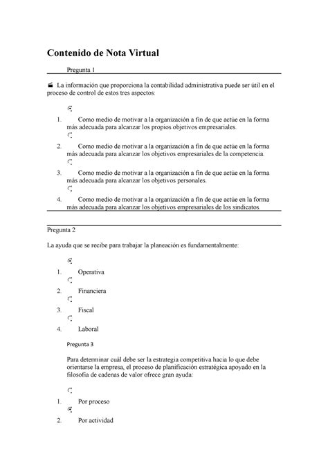 Unidad Actividad Autocorregible El Papel De La Contabilidad