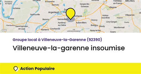 Villeneuve La Garenne Insoumise Action Populaire