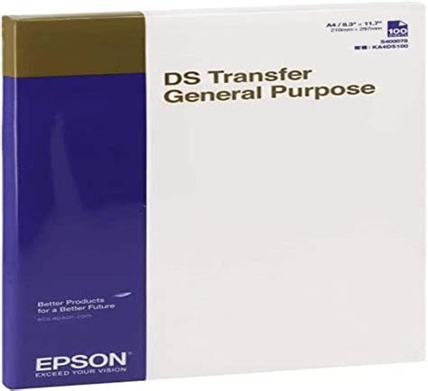 Epson Dye Sublimation Transfer General Purpose A4 Sheets 210x297mm