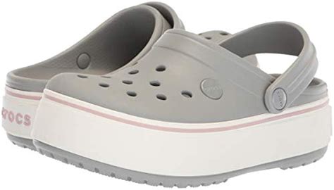 Crocs Crocband Platform Clog In Light Grey Rose Gray Save 46 Lyst