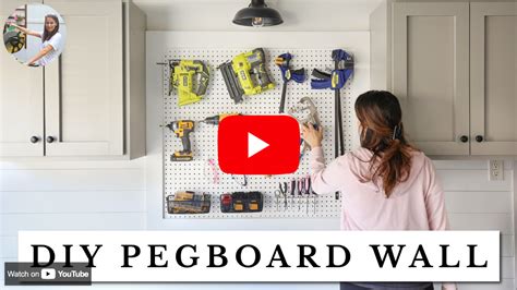 How to Build a DIY Pegboard Wall - Angela Marie Made