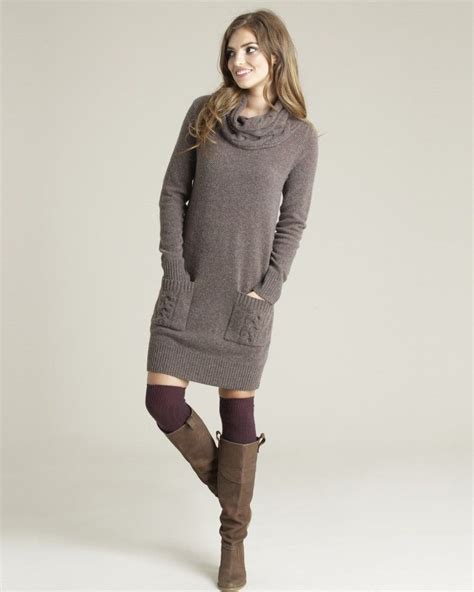 Amazing Cashmere Sweater Dress Fashionoon