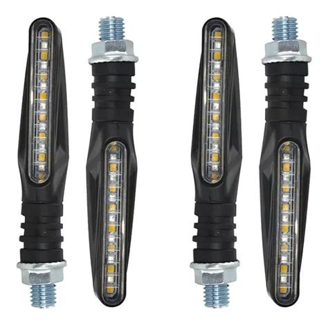 Paquete Luces Direccionales Led Moto Secuencial Motocicleta