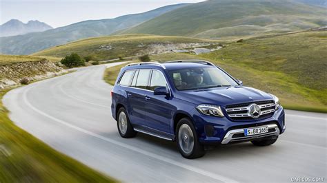 2017 Mercedes Benz Gls 350d 4matic Color Cavansite Blue Front Hd Wallpaper 5