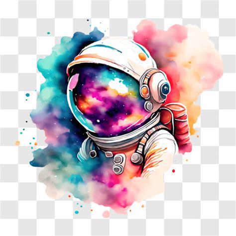 Descarga Astronauta Colorido en Traje Espacial PNG En Línea Creative