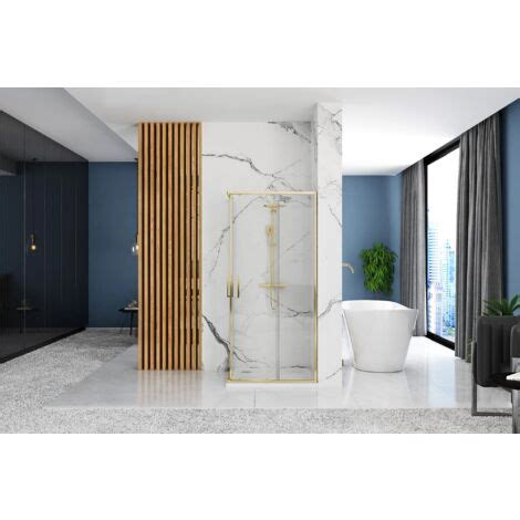 CABINE DE DOUCHE REA PUNTO 90X90 GOLD