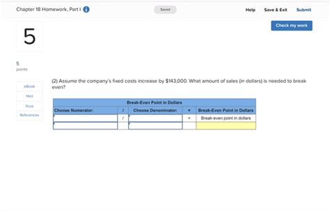Solved Chapter 18 Homework, Part I A Saved Help Save & Exit | Chegg.com