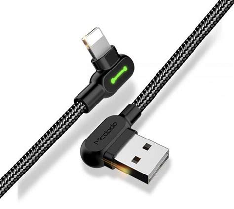 ᐉ Зарядний кабель для iPhone/iPad Mcdodo 90° USB to Lightning 1,2 м ...