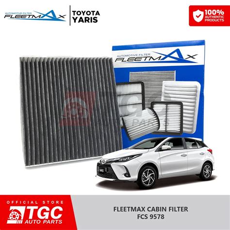 Fleetmax Cabin Filter Aircon Filter Toyota Vios Altis Camry Charcoal