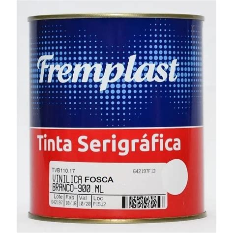 Tinta Vinifica Fosca Plus Fremplast indicada para aplicação serigráfica