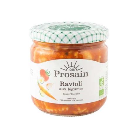 Raviolis légumes sauce toscane Bio 365g Prosain P tits Poids Carottes