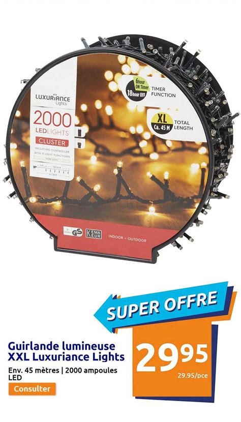 Promo Guirlande Lumineuse Xxl Luxuriance Lights Chez Action ICatalogue Fr