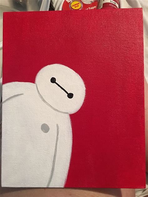 Baymax Leinwand Malerei Disney Canvas Art Mini Canvas Art Simple