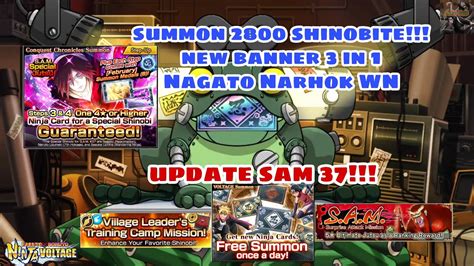 UPDATE SAM 37 SUMMON 2800 SHINOBITE NEW BANNER SAKTI 3 IN 1 NAGATO