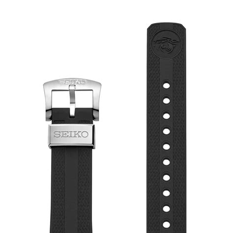 Black Kumihimo Silicone Strap 20mm Seiko Boutique The Official UK