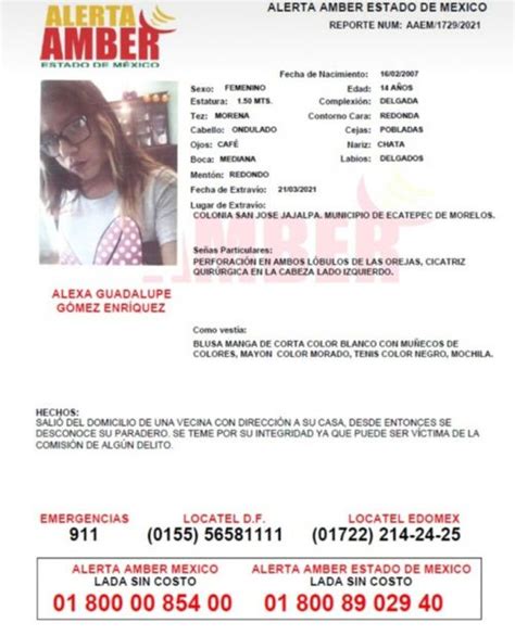 Emiten Alerta Amber Para J Venes De Y A Os Desaparecidas En Ecatepec