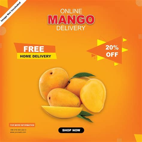 premium vector mango banner design  social media template