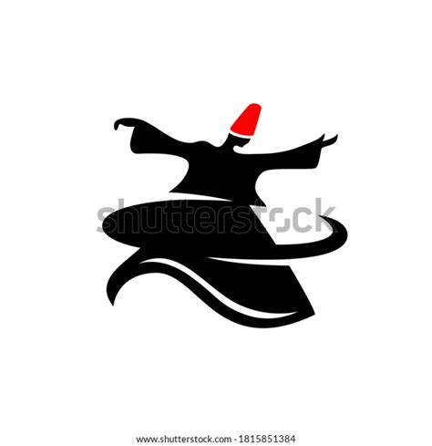 Sufi Dance Logo Symbol Turkey Ceremony Stock Vector Royalty Free