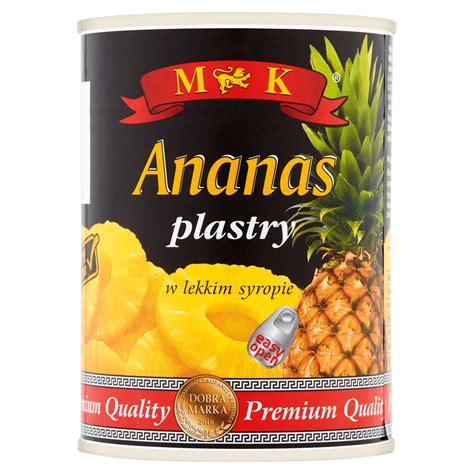 Mk Ananas Plastry W Lekkim Syropie G Allegro Pl