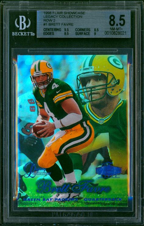 1998 Flair Showcase Legacy BRETT FAVRE Row 2 1 Rare SP 100 NM Mint